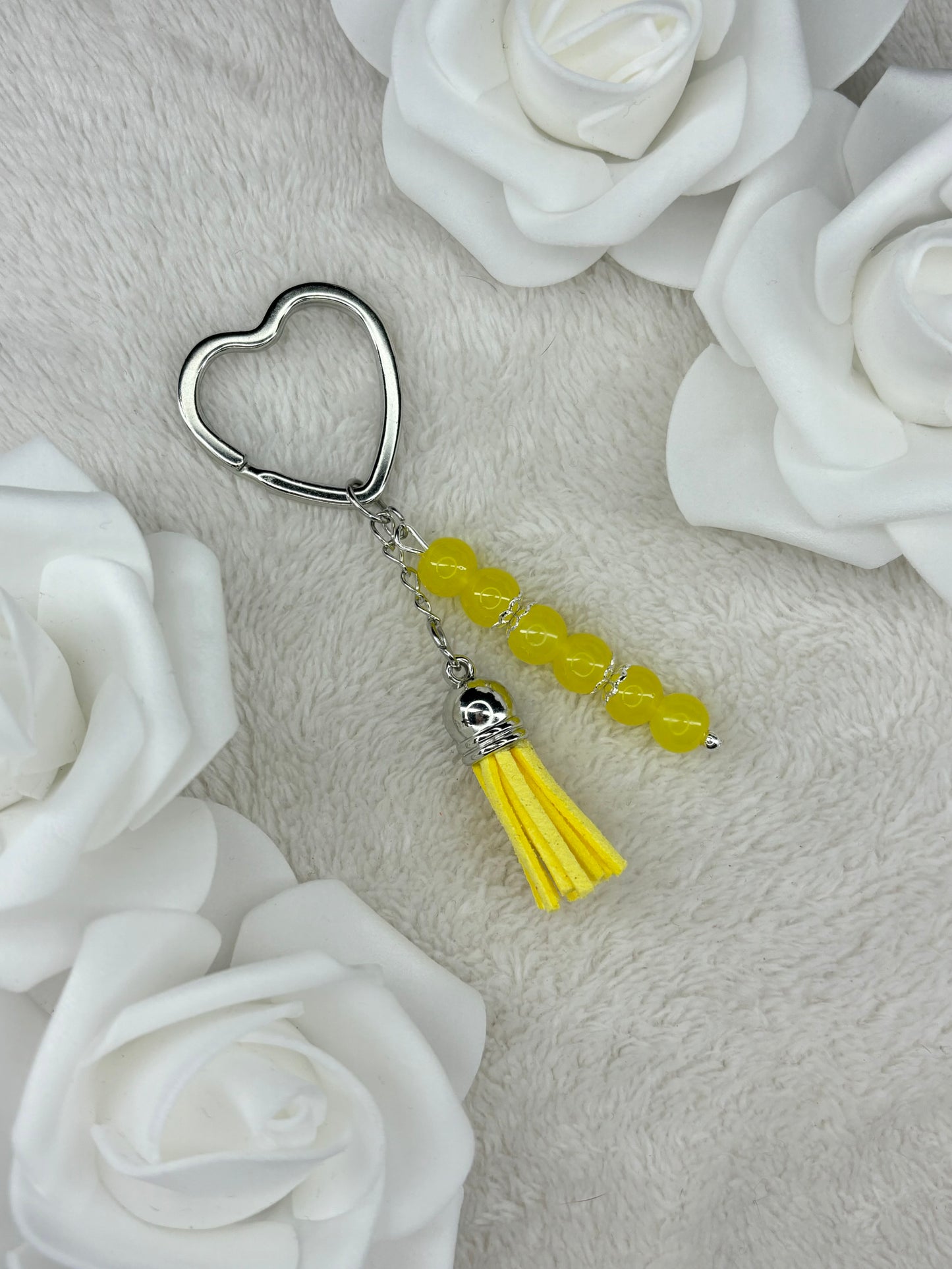 Porte clés Pompons Jaune