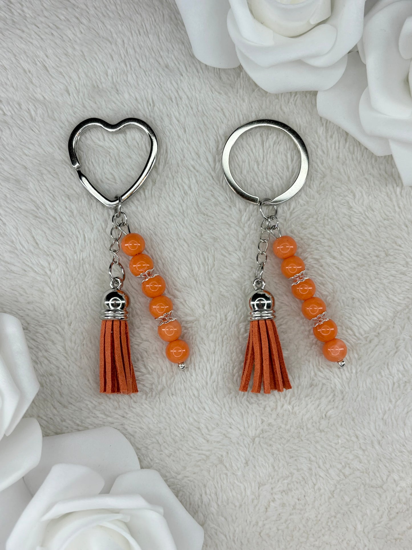 Porte clés Pompons Orange